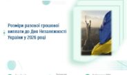 Розміри разової грошової виплати до Дня Незалежності України у 2026 році