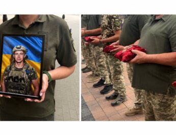 Ніжинська громада віддала останню шану полеглому Захиснику Юрію Кобзуненку (Фото)
